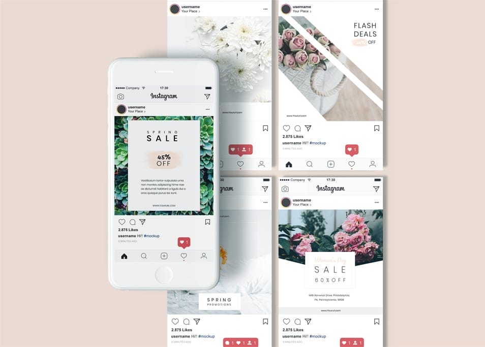Instagram Screen Mockup