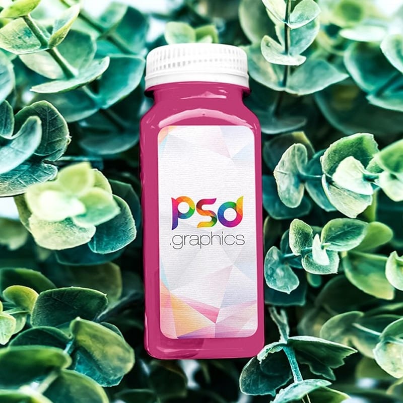Juice Bottle Branding Mockup