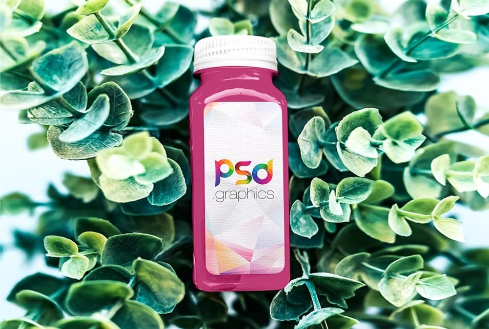 Juice Bottle Branding Mockup