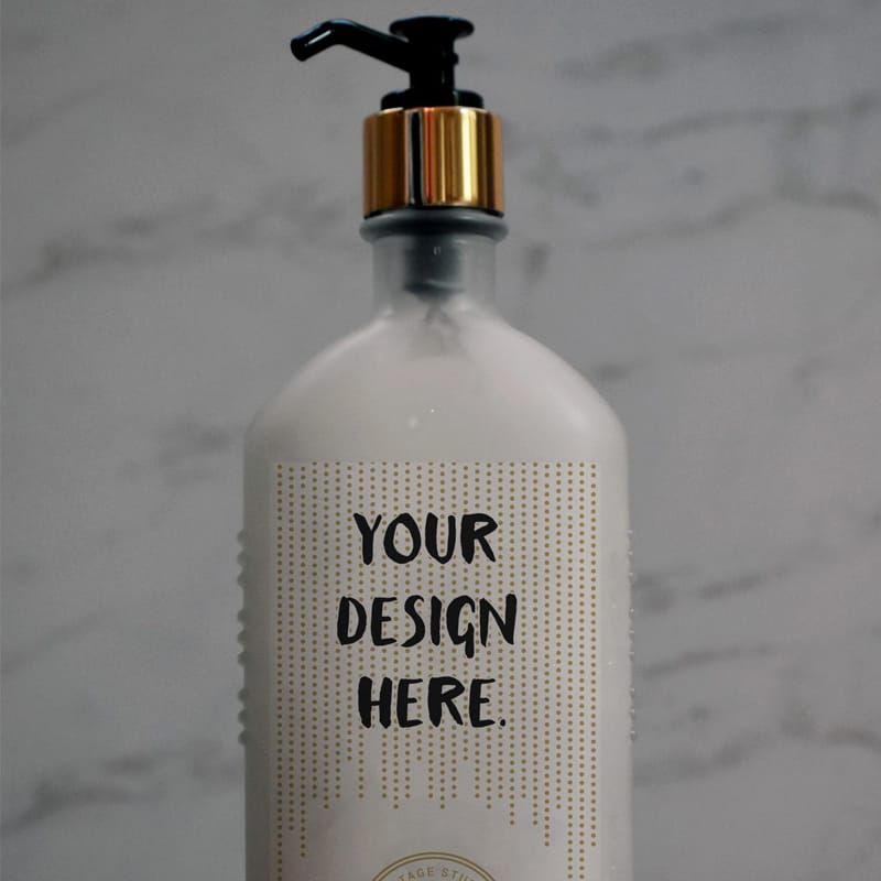 Liquid Soap Bottle Mockup