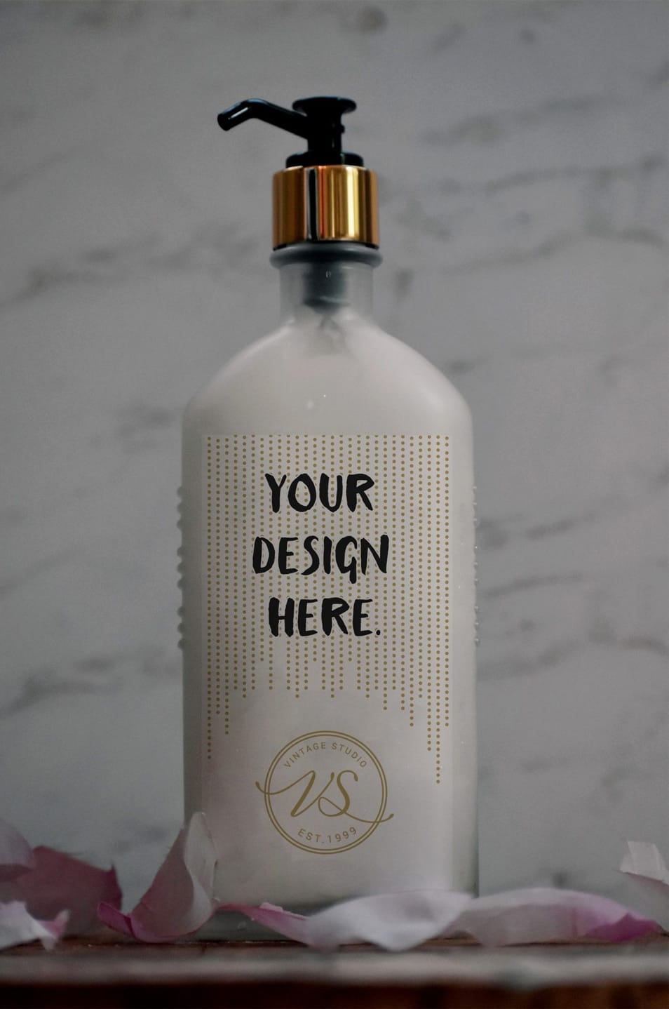 Liquid Soap Bottle Mockup