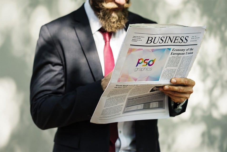 Newspaper Advertisement Mockup Template