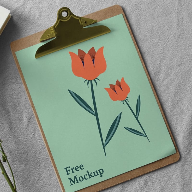 Paper Clipboard Mockup