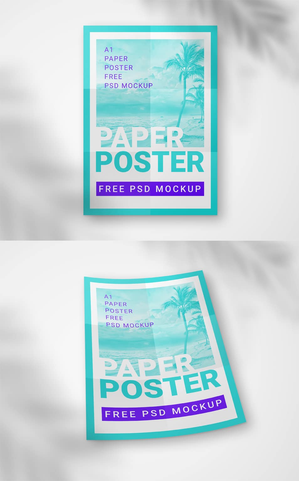 Paper Poster 2 Free PSD Mockups