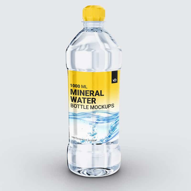Plastic Mineral Water Bottle Mockups