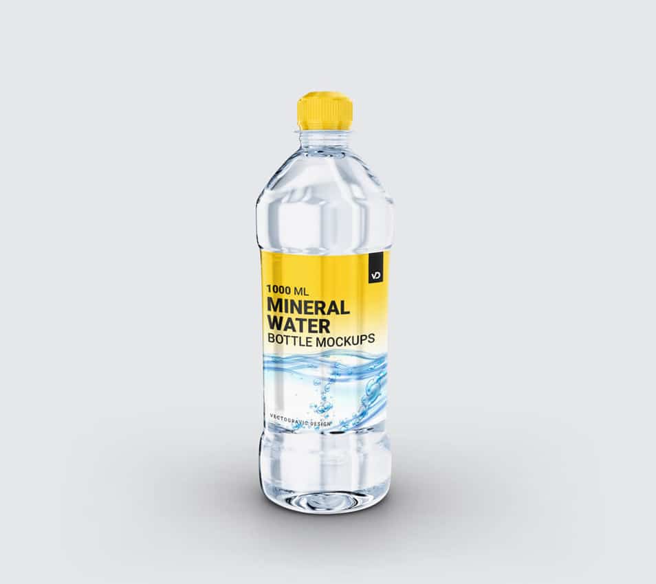 Plastic Mineral Water Bottle Mockups