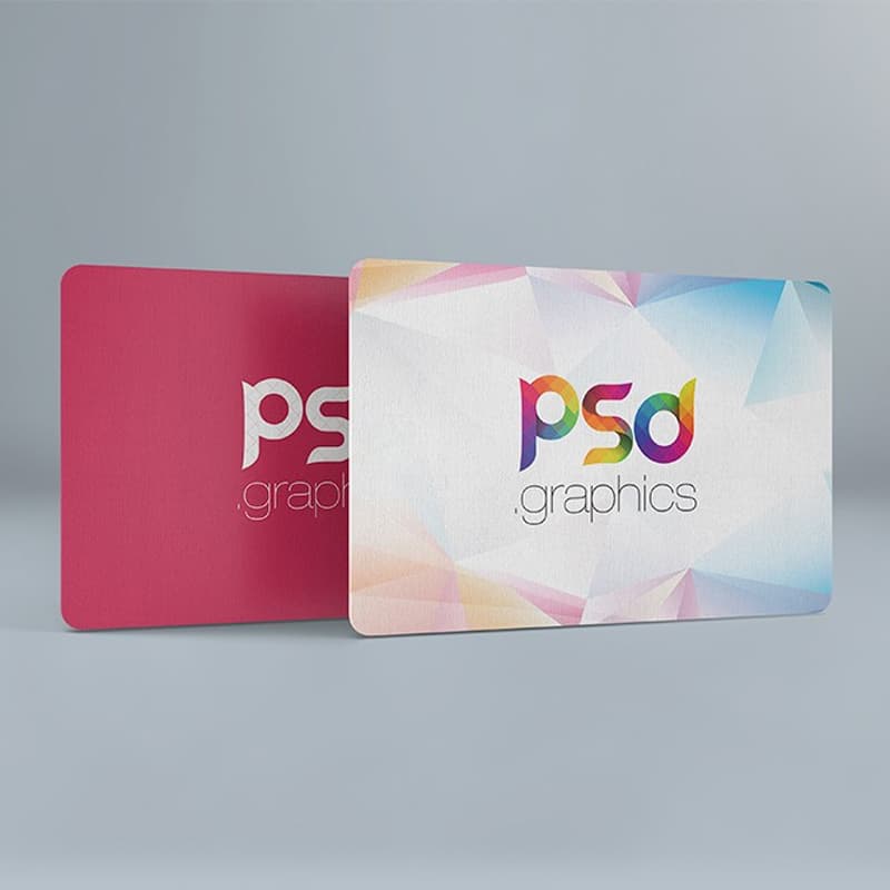 Rounded Corner Business Card Mockup