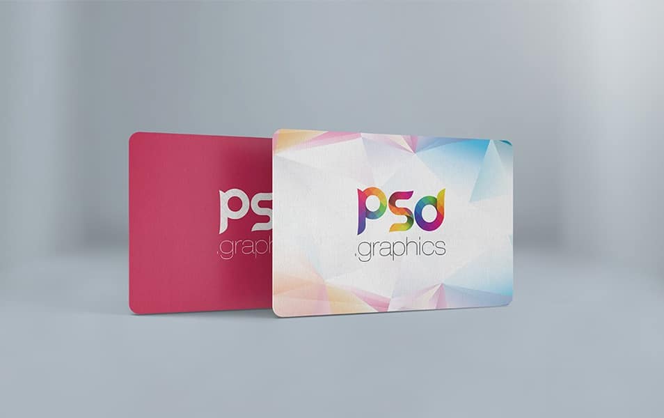 Rounded Corner Business Card Mockup