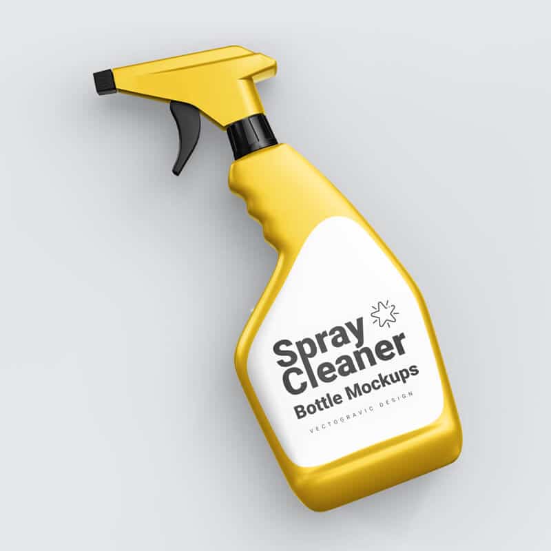 Spray Cleaner Bottle Free Mockups » CSS Author
