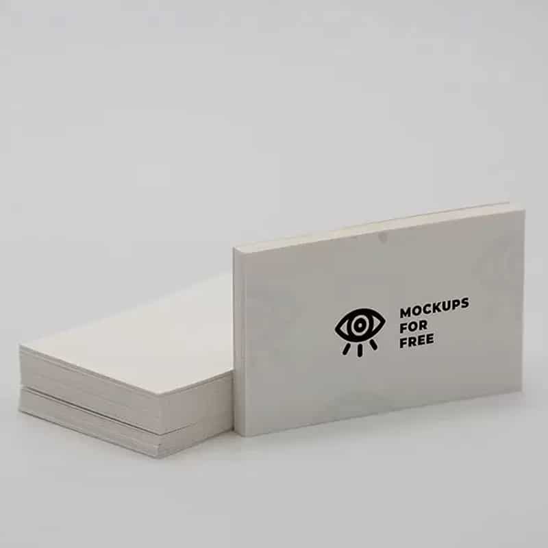 White Business Card Mockup