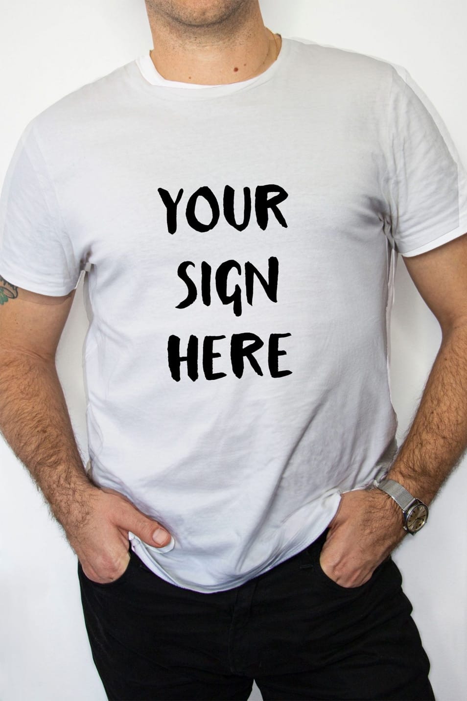 White T-Shirt Mockup
