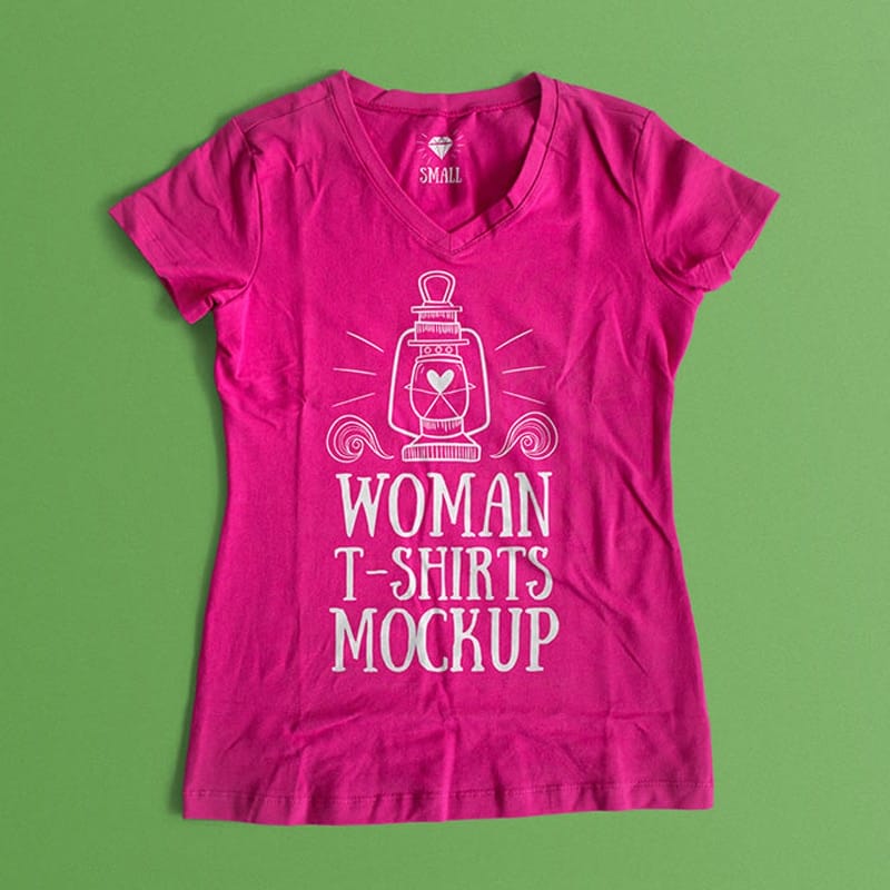 Woman T-Shirt Mockup