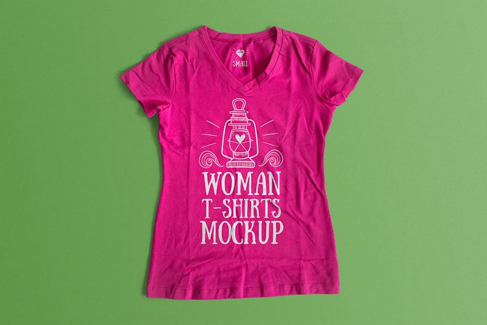 Woman T-Shirt Mockup