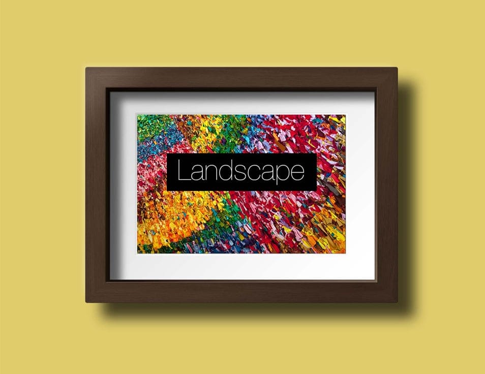 Wood Frame Design PSD Mockup