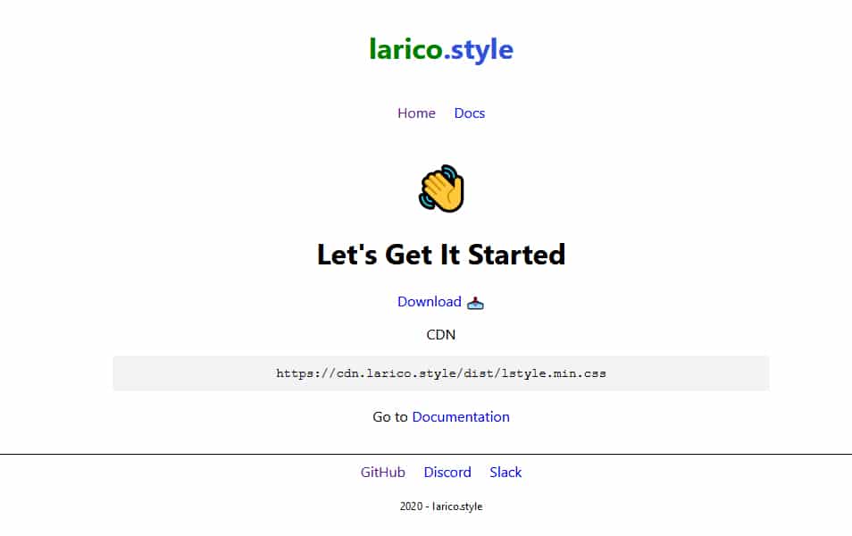 100+ Best CSS Frameworks for Responsive Design 44 larico.style