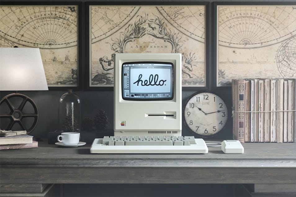 1984 Apple Macintosh Mockup