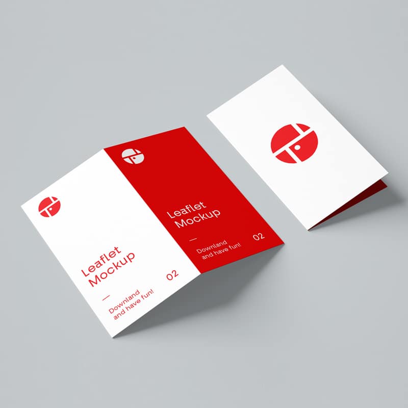 2-Fold Brochure Mockup