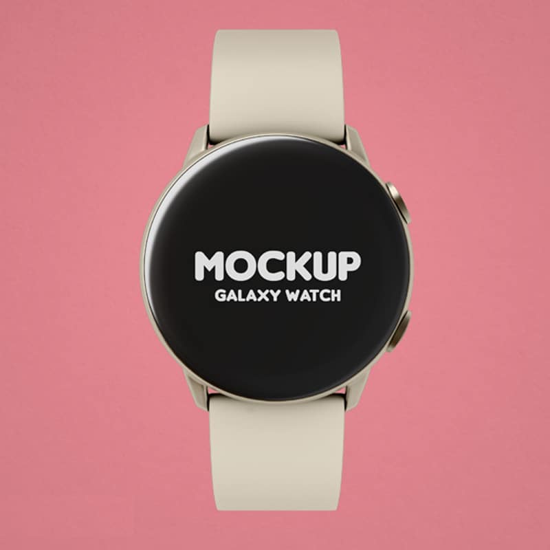 2 Free Galaxy Watch Mock-ups in PSD
