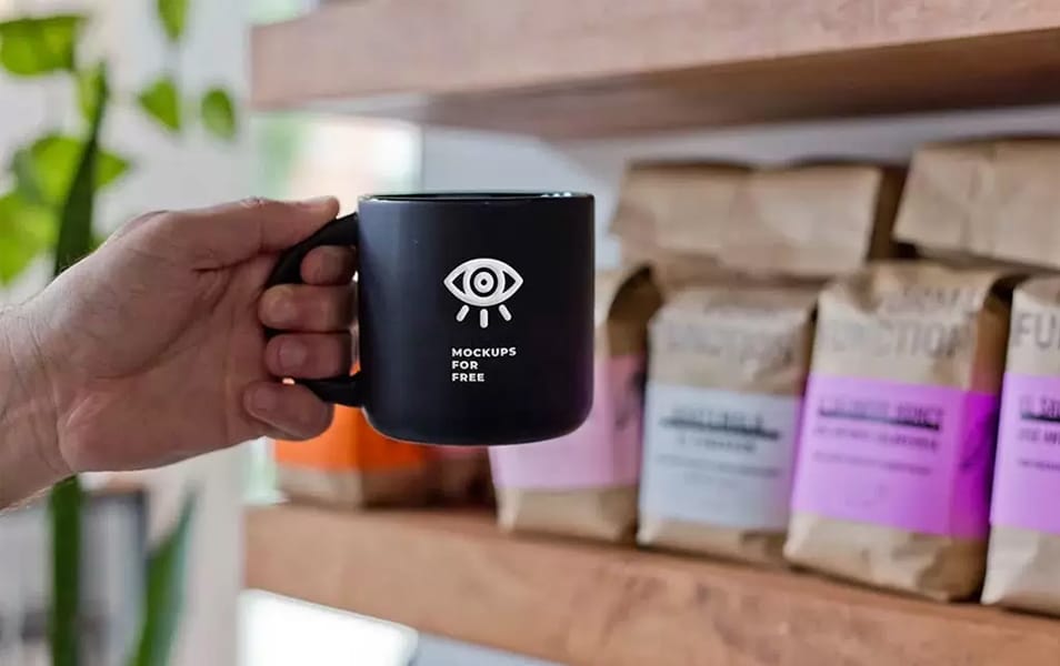 Black Tea Cup Mockup