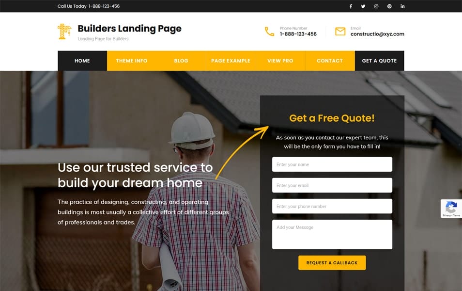 25+ Best Free Landing Page WordPress Themes 2025 1