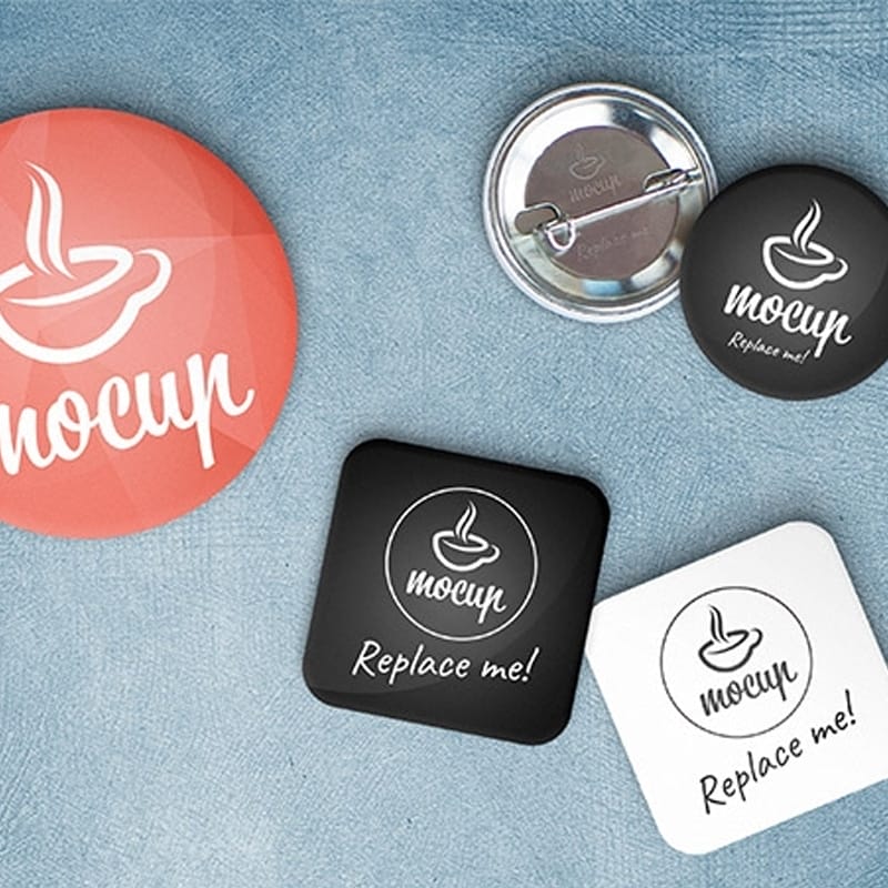 Button Badge Mockup Generator