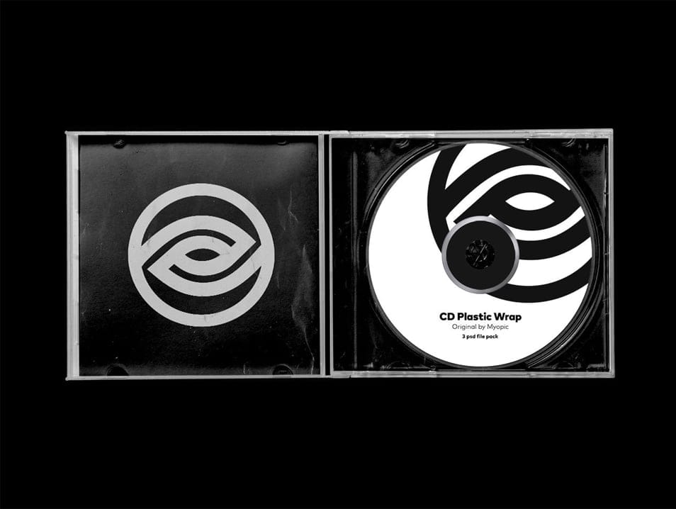 CD Mockup Set For The Iconic Retro Design