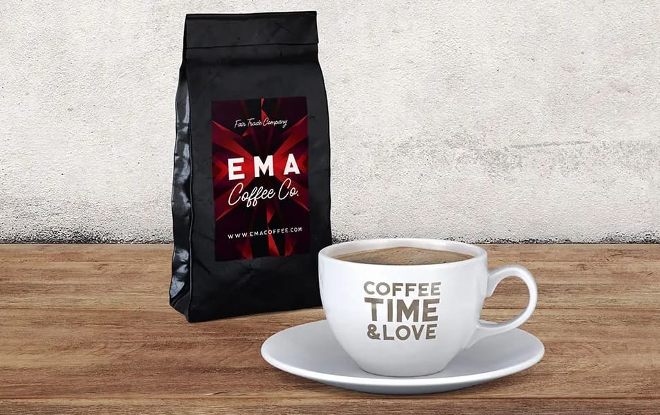 Coffee Pack & Cup Free Mockup