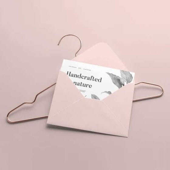 Envelope and Label Tag Mockup Template