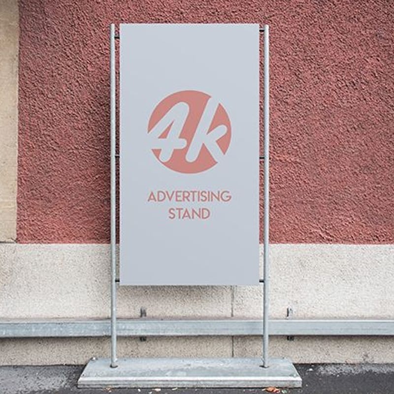 Free Advertising Stand MockUp