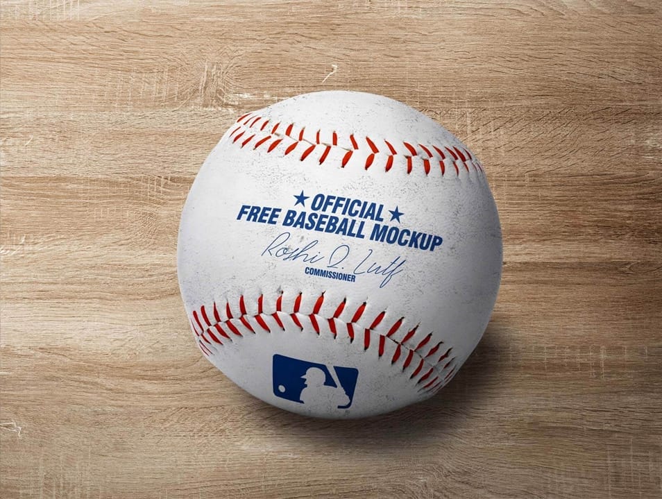 Free Baseball Logo Mockup PSD