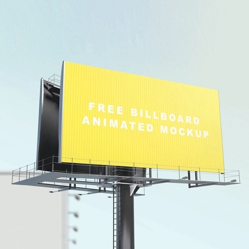 Free Billboard Animated Mockup