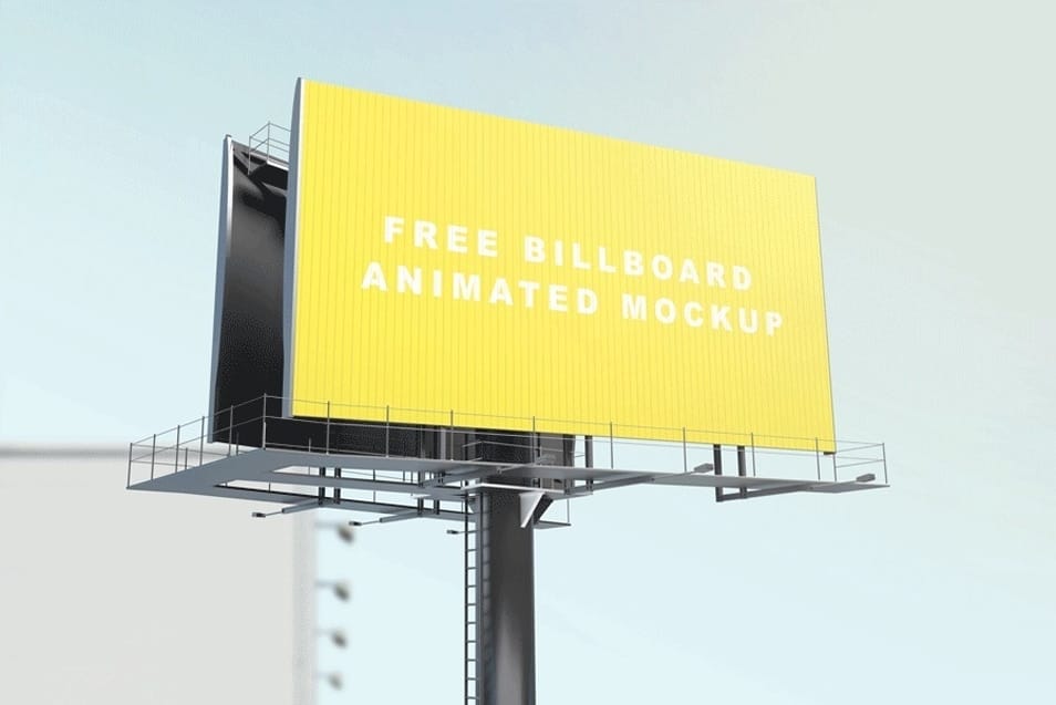 Free Billboard Animated Mockup