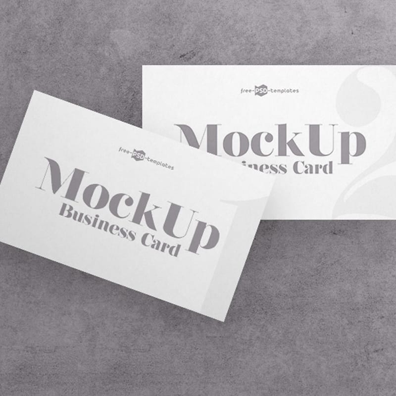 Free Business Card V04 Mock-up in PSD