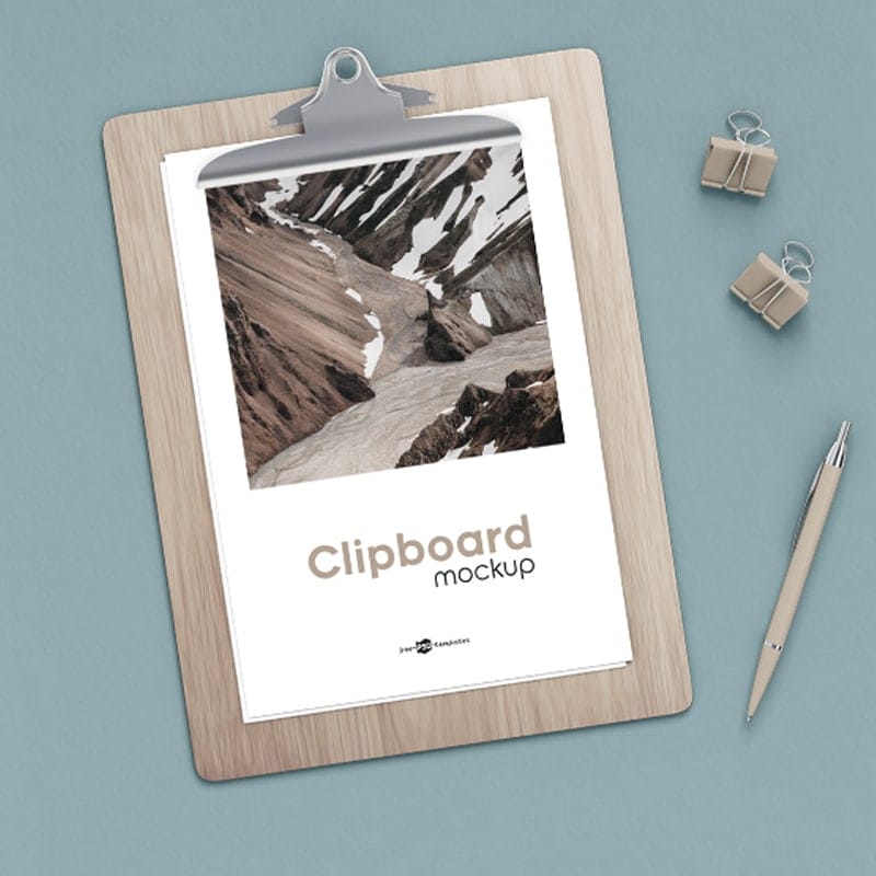 Free Clipboard Mock-up in PSD