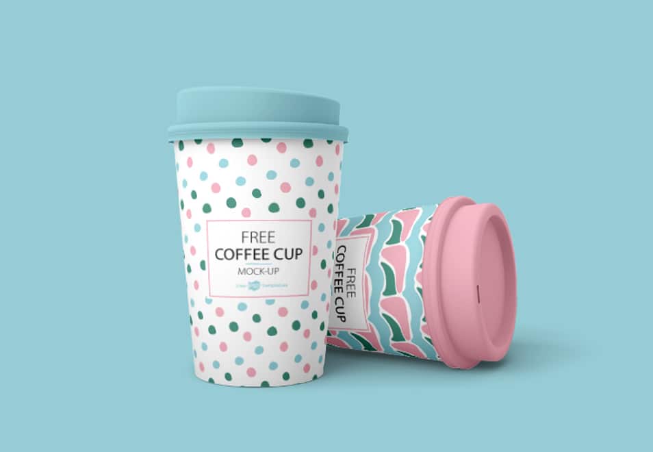 Free Coffee Cup Mockup Set