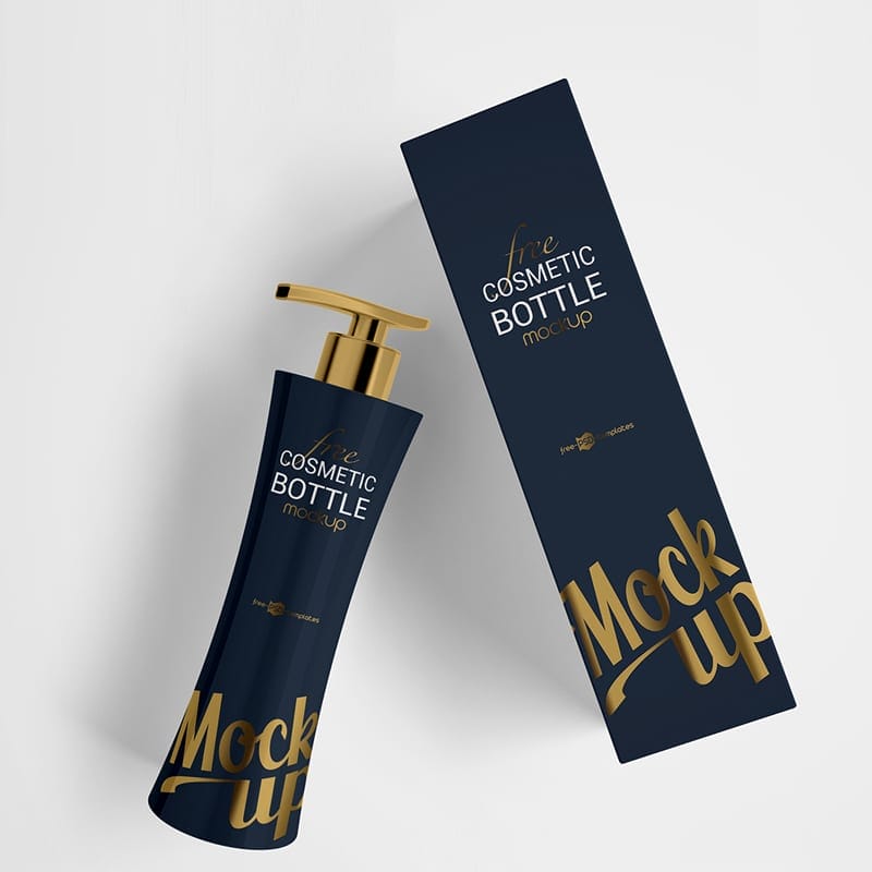 Free Cosmetic Bottle Mockup Set