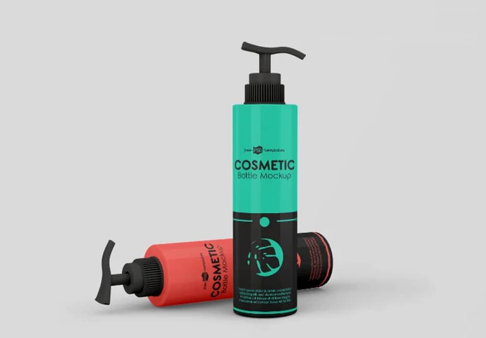 Free Cosmetic Bottles Mockups