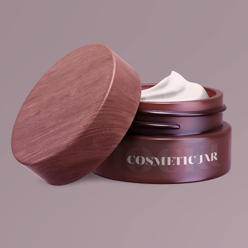 Free Cosmetic Jar Mock-up in PSD