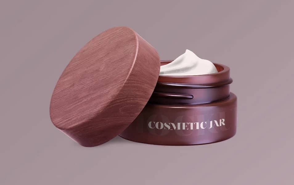 Free Cosmetic Jar Mock-up in PSD