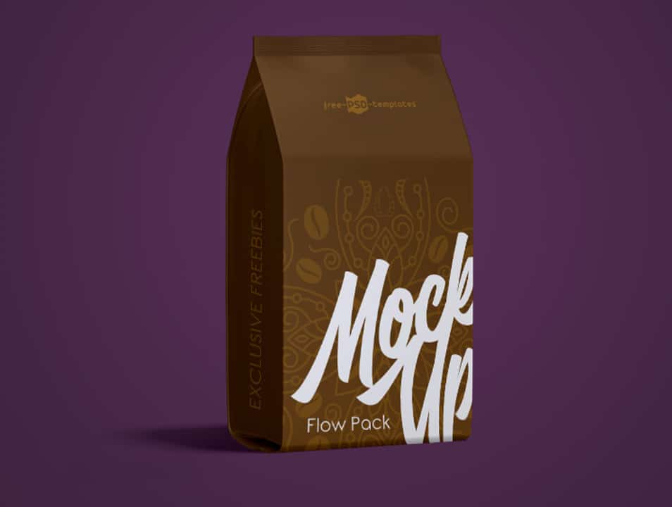 Free Flow Pack Mock-up in PSD