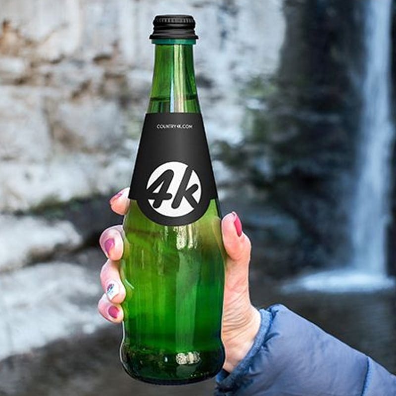 Free Glass Bottle MockUp