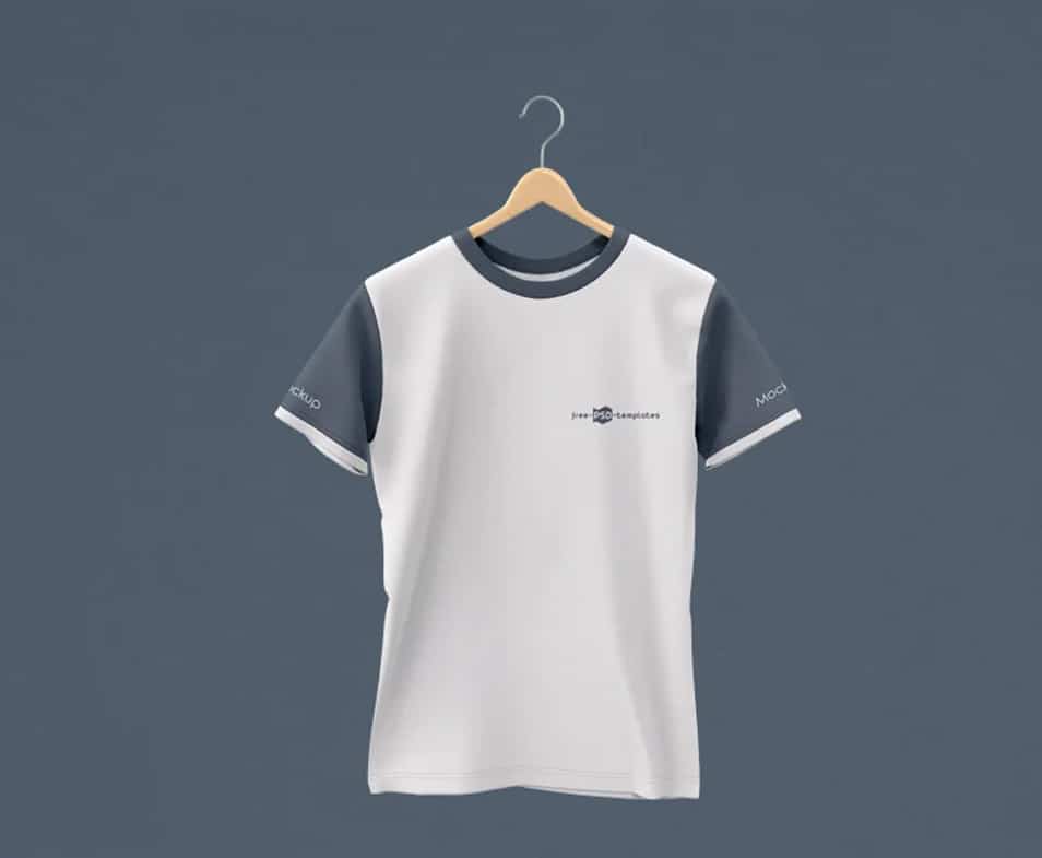 Free Hanging T-Shirt Mock-up in PSD