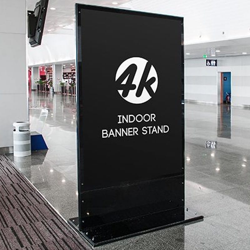 Free Indoor Banner Stand MockUp
