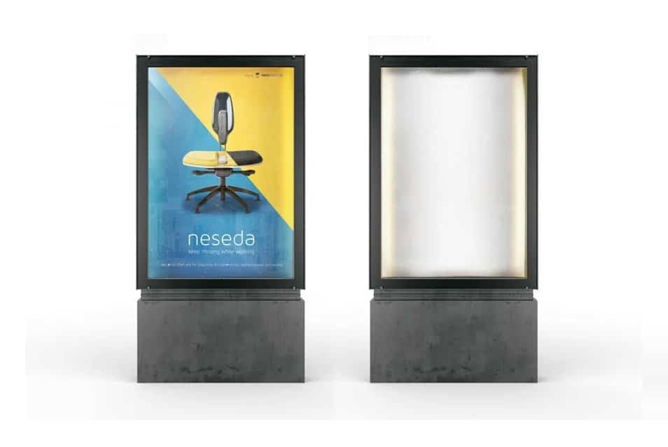 Free Light Board Mockup