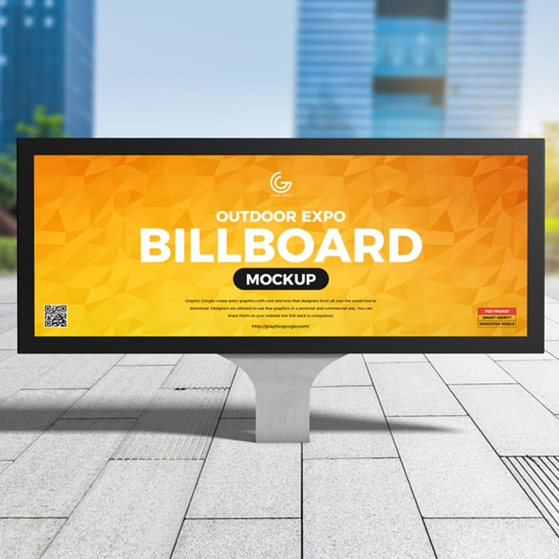 Free Outdoor Expo Billboard Mockup