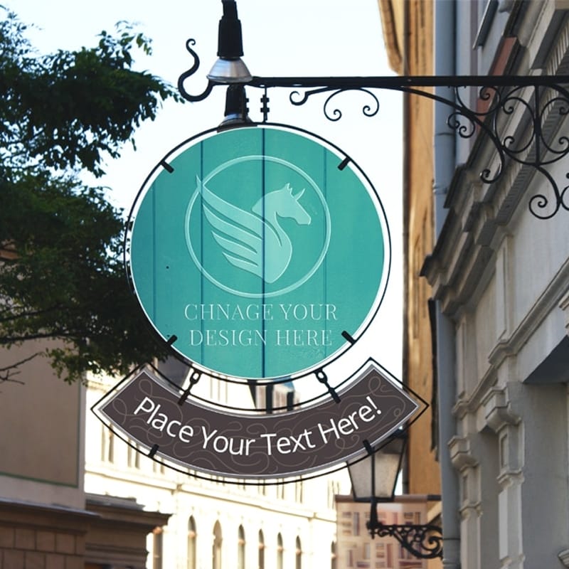 Free Outdoor Signage Mockup