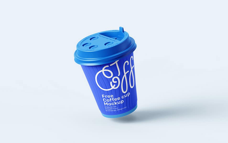 Free Paper Coffee Cup Mockup