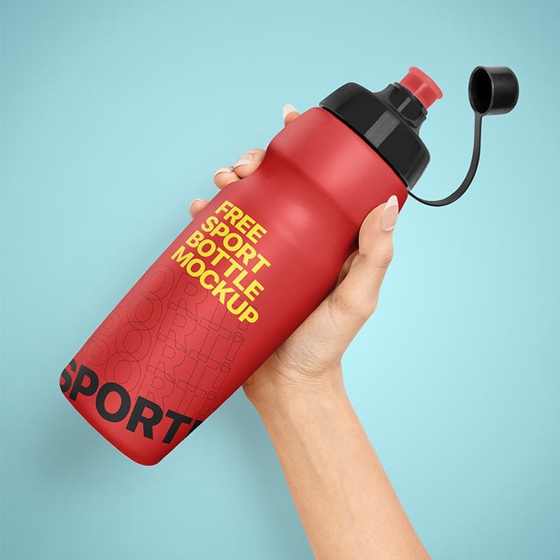Free Sport Bottle Mockup