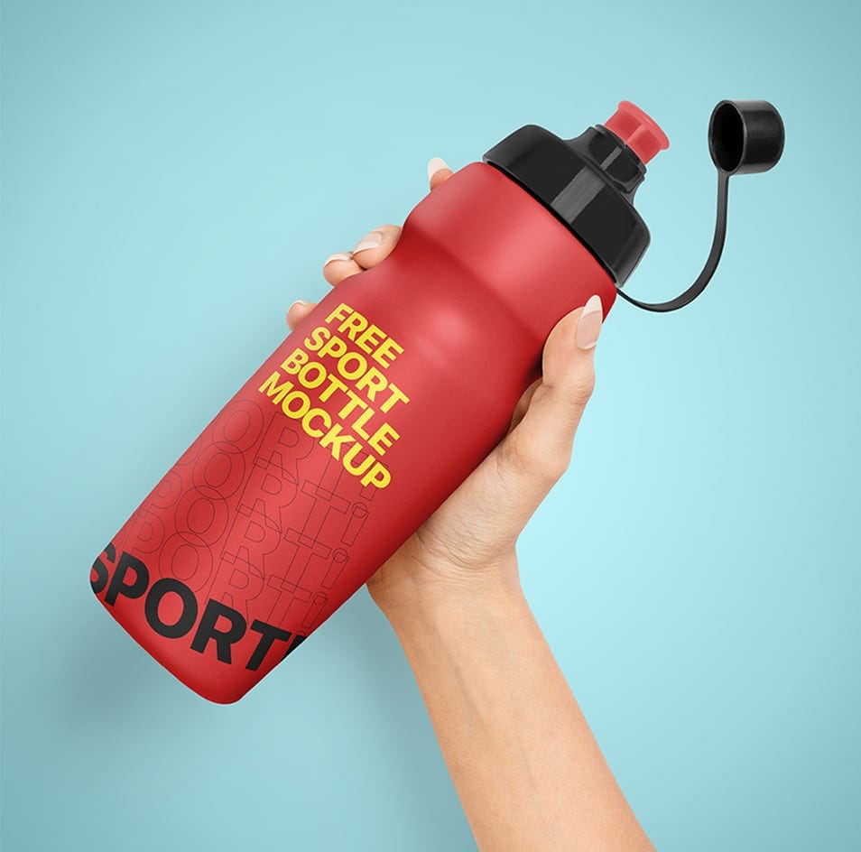 Free Sport Bottle Mockup