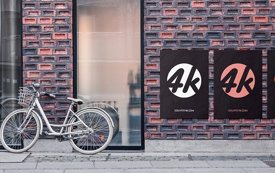 Free Street Poster MockUp